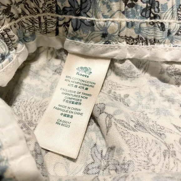 Roots Hemp Collection Printed Casual Shorts Womens Size Medium - Picture 14 of 15